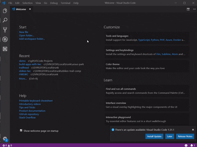 Create Salesforce DX Project in Visual Studio Code