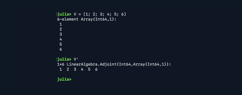 Julia code array 2