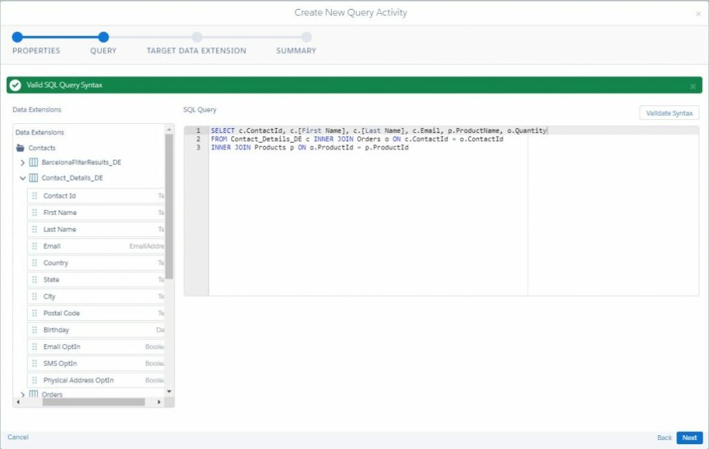 new query salesforce