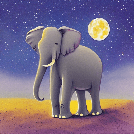 elephant on another moon