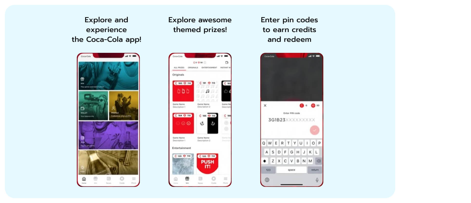 Coca-Cola app example