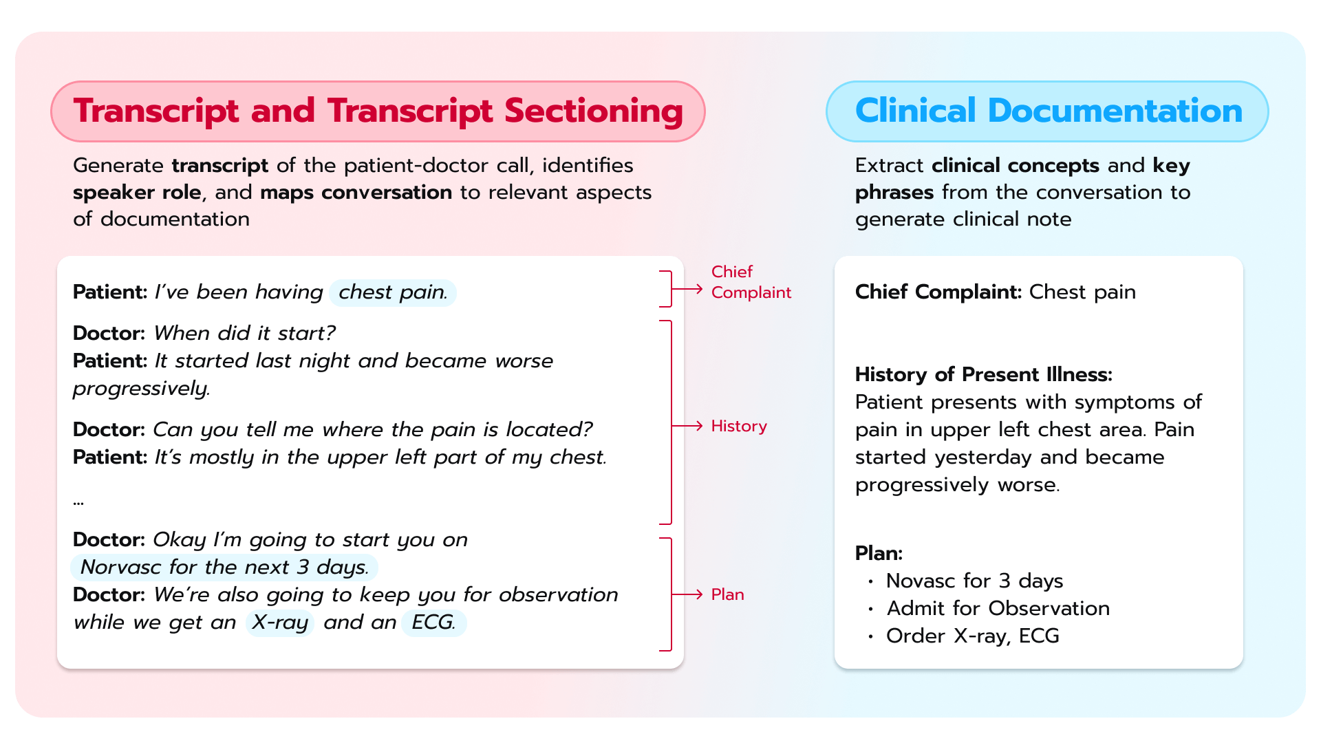 HealthScribe structure