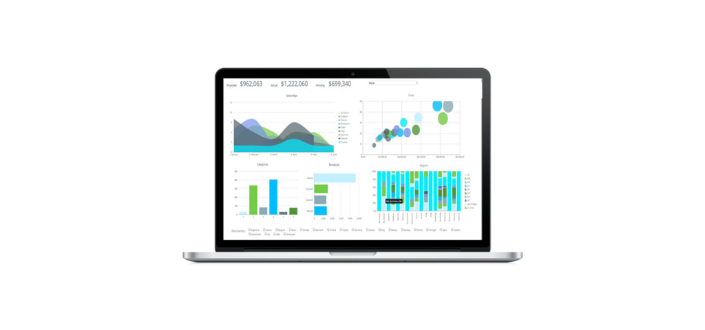 Business Intelligence and Data Visualization 4 Exago dashboard