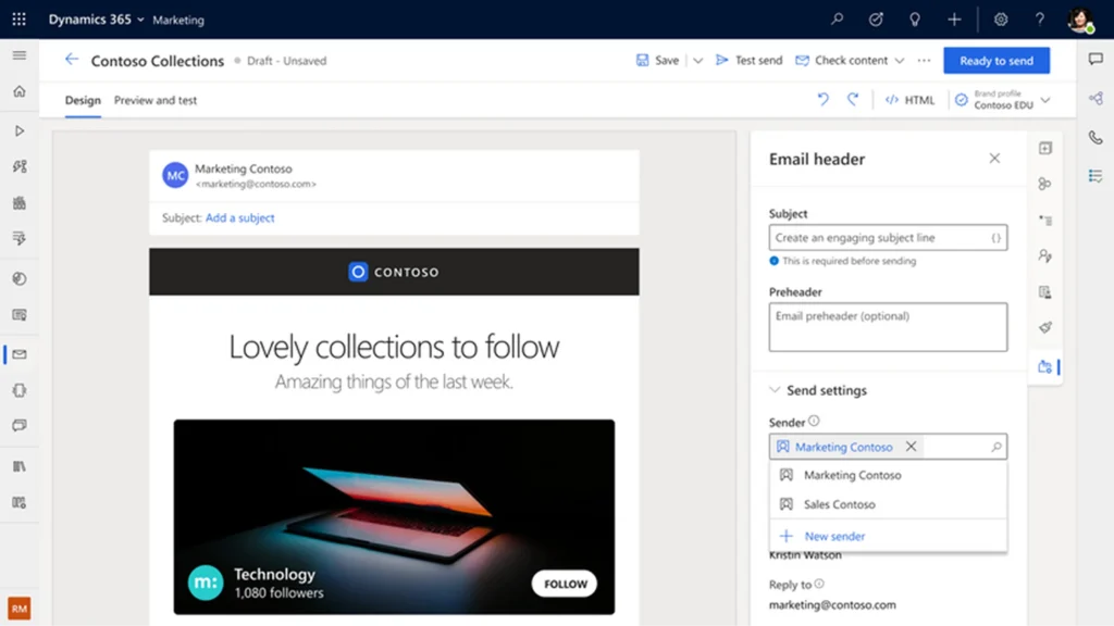 Microsoft Dynamics 365 Modules: Business Use Cases, Pros and Cons 11 Microsoft Dynamics 365 Marketing