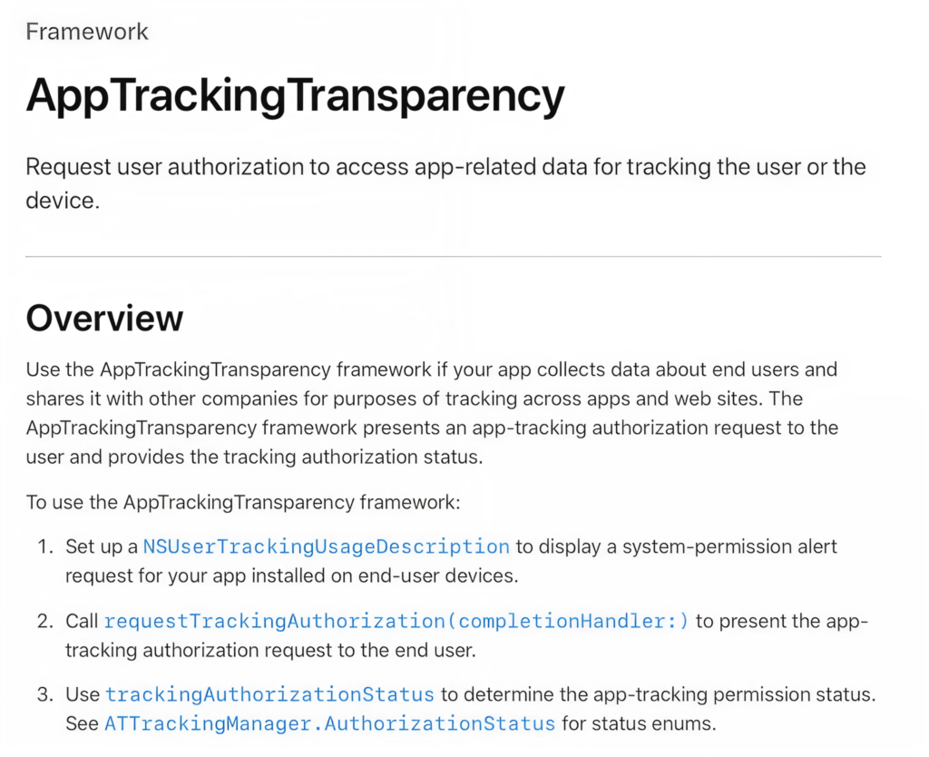 AppTrackingTransparency framework - Avenga