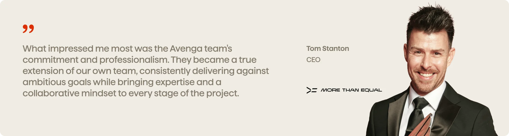 Tom Stanton CEO More Than Equal 1 - Avenga